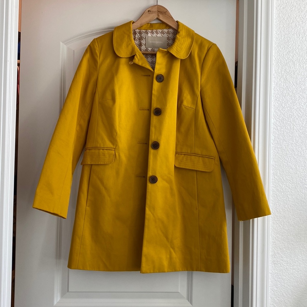 Banana Republic Yellow Coat - Petite, XS